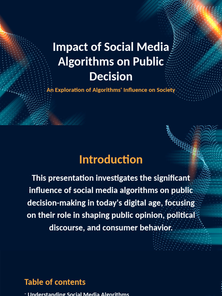 Social Media Algorithms' Impact on Decisions | PDF