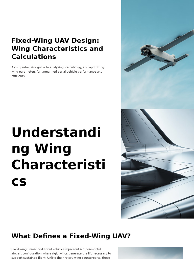 Fixed-Wing UAV Wing Design Guide | PDF | Lift (Force) | Aircraft