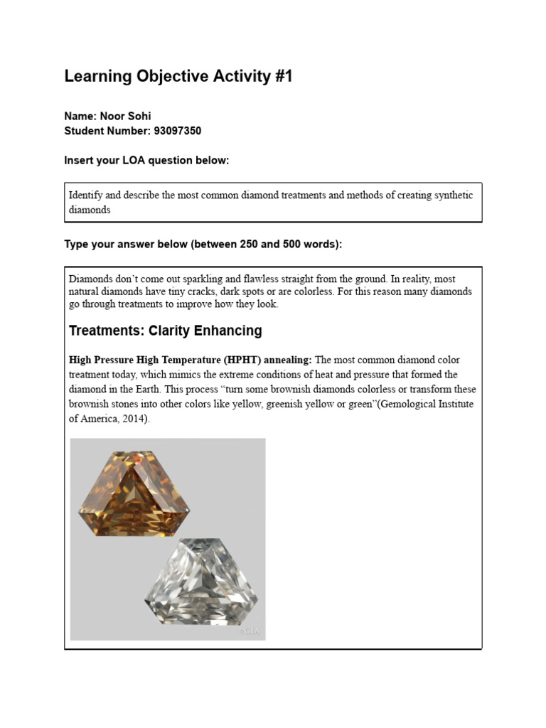 Different Diamond Modifications | PDF | Diamond | Materials