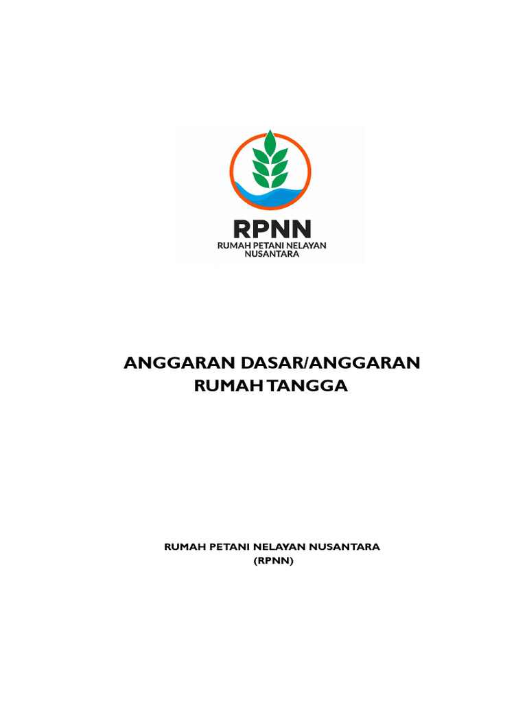 Anggaran Dasar RPNN 01 11 2022 1934 | PDF