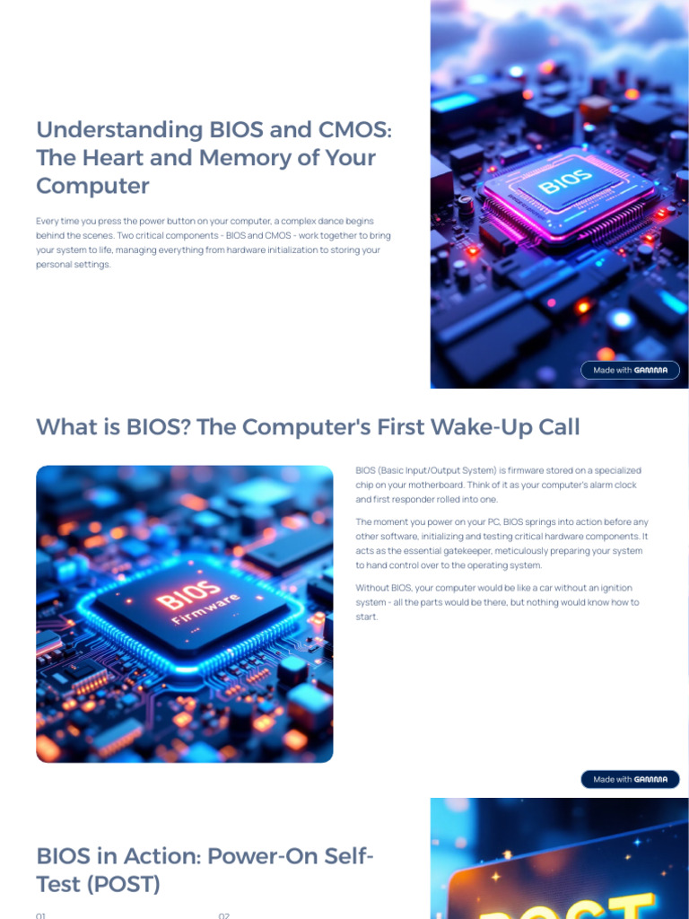 Understanding BIOS and CMOS The Heart and Memory of Your Computer | PDF ...