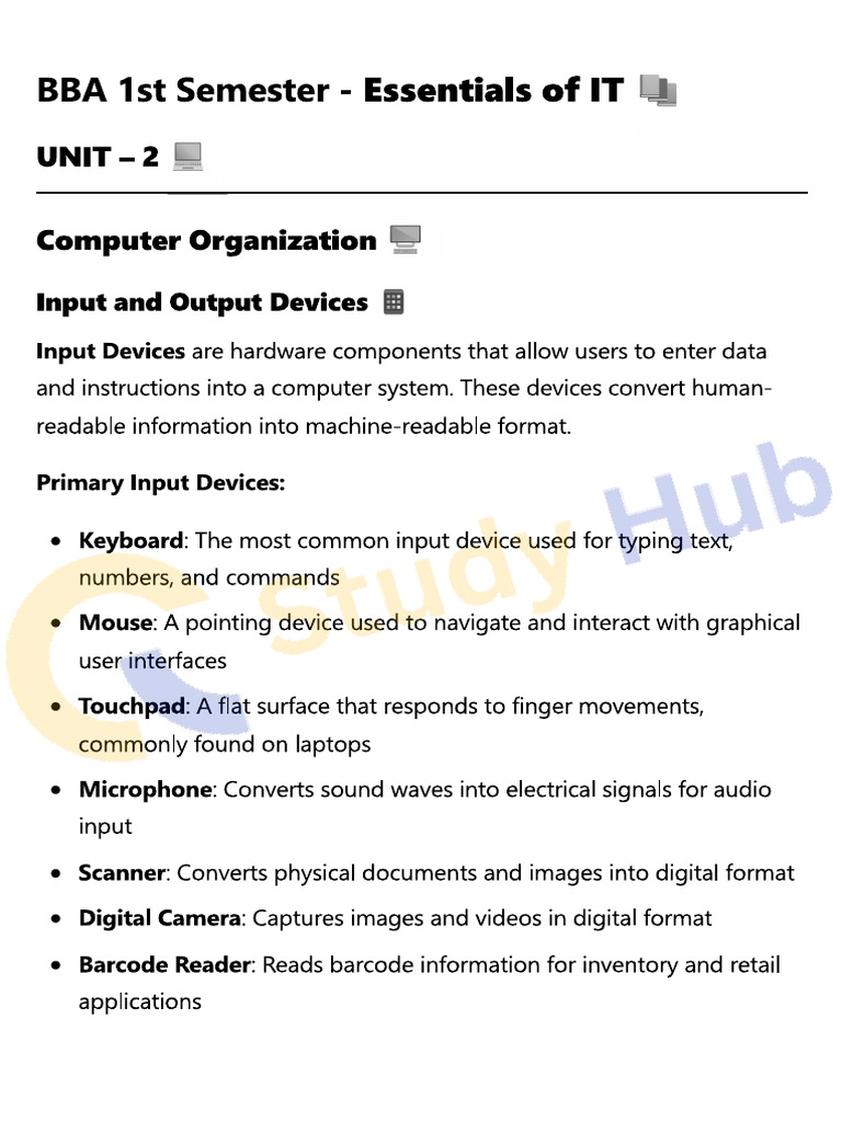 IT UNIT - 2 - Watermarked | PDF