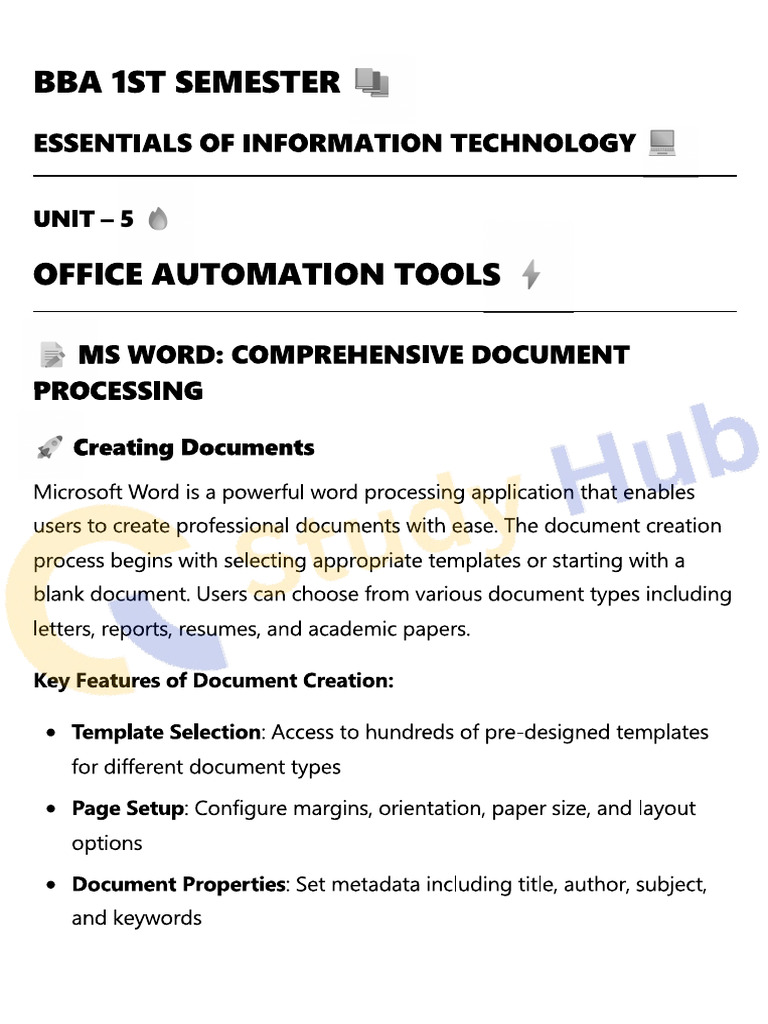 IT UNIT - 5 - Watermarked | PDF