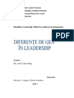 Diferenţe de Gen in Leadership