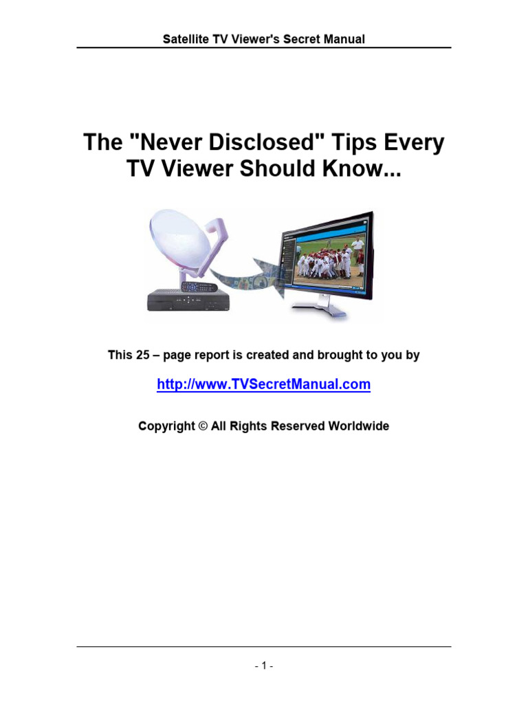 Essential Satellite TV Tips & Insights | PDF | Satellite Television ...