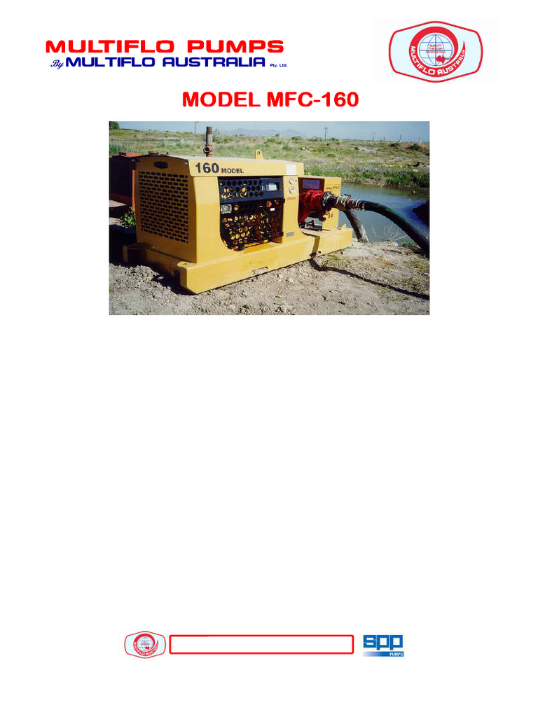 Multiflo 160 Pump Specifications | PDF