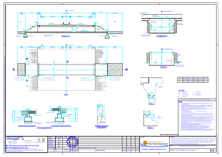General Arrangement of Box Culvert | PDF | Civil Engineering | Transport