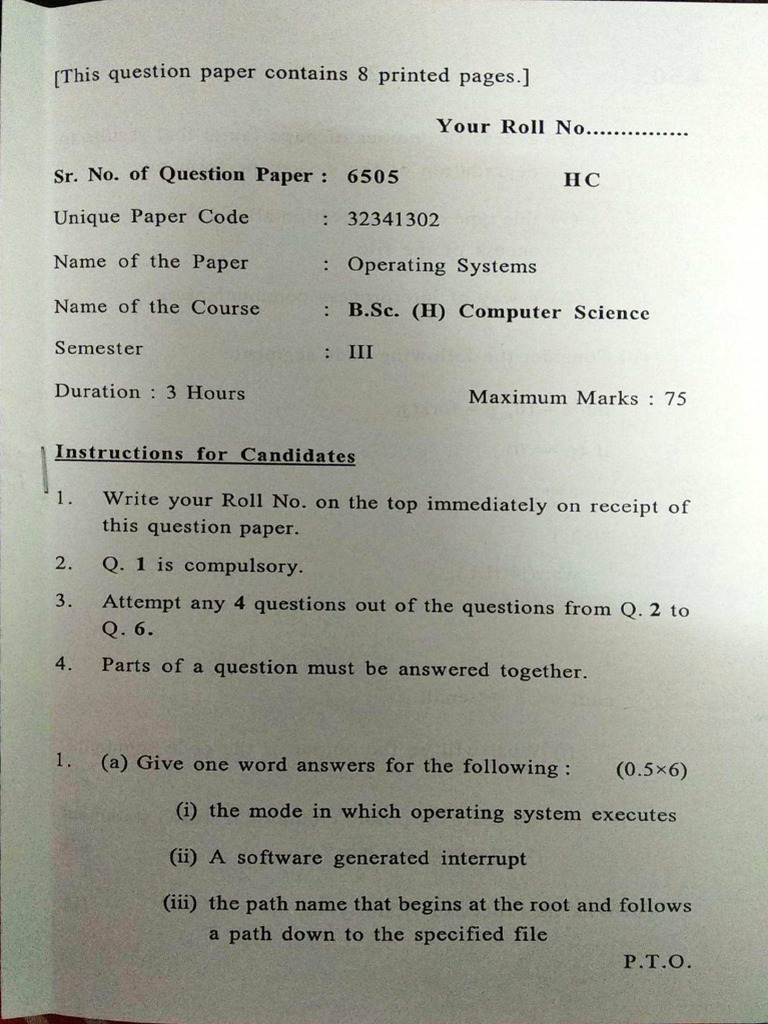 Os Pyq - 2 | PDF