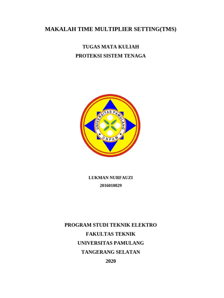 Pengaturan Time Multiplier Setting TMS | PDF