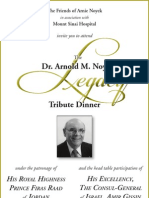 Dr. Arnold M. Noyek Tribute Dinner