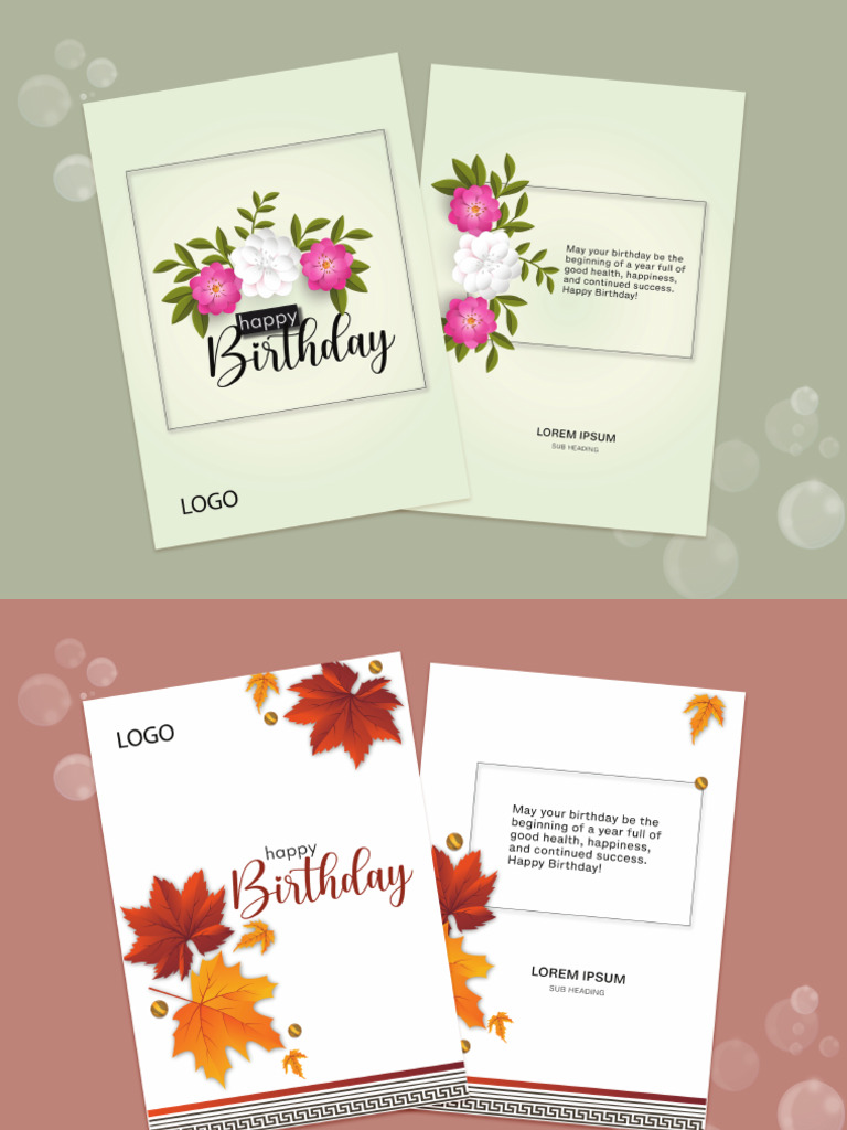 Birthday Card Design | PDF