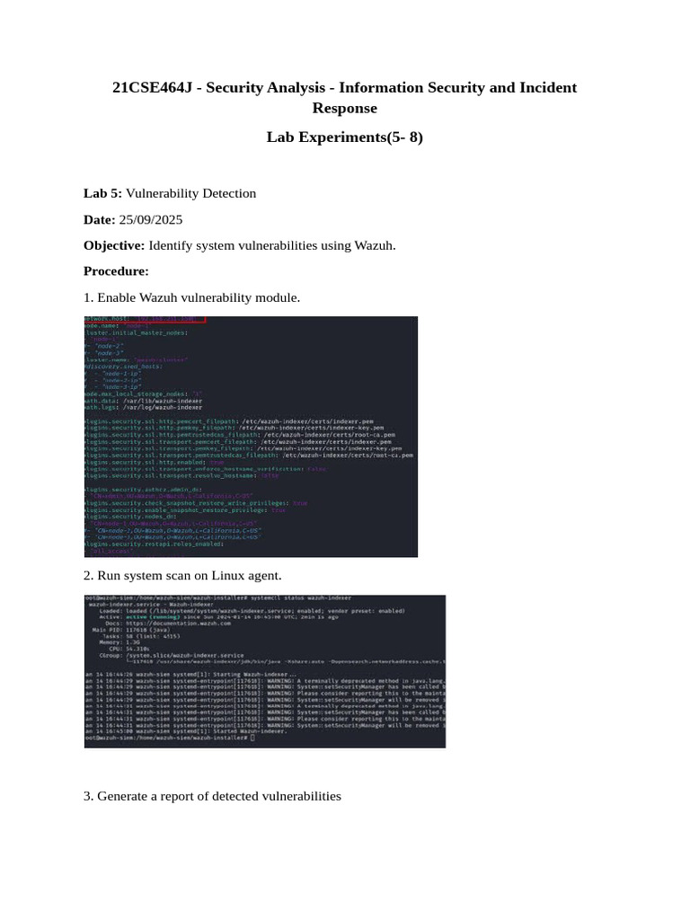 Security Analysis Lab Exp RA2211030010058 | PDF