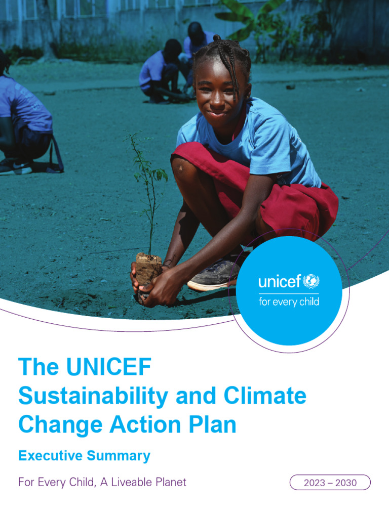 UNICEF Climate Action Plan for Children | PDF | Wash | Sustainability