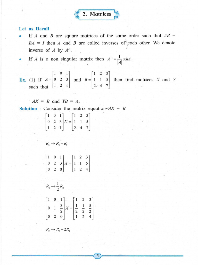 2 Matrices | PDF
