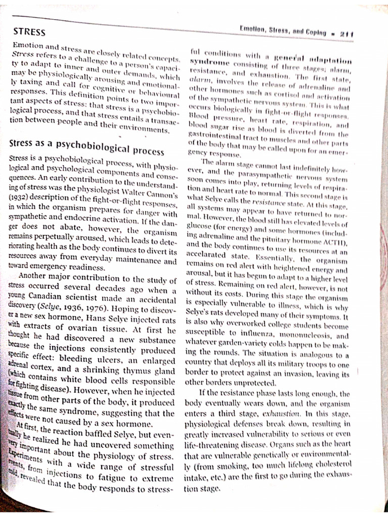 Stress and Coping | PDF
