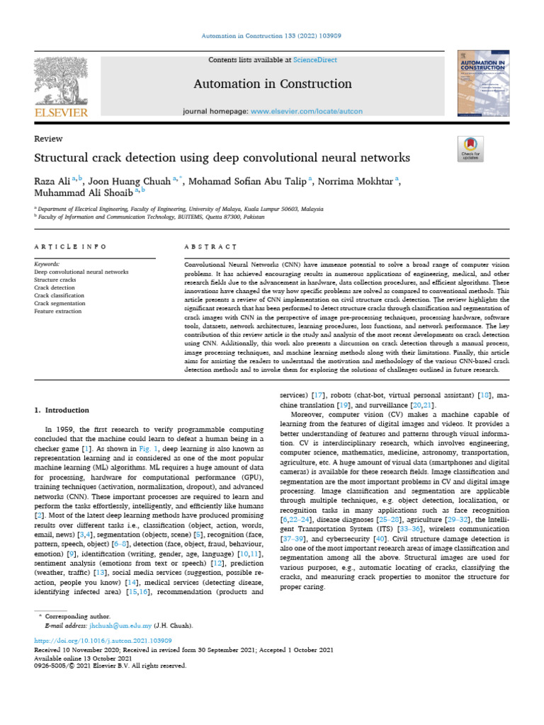 CNN-Based Structural Crack Detection | PDF | Image Segmentation | Deep ...