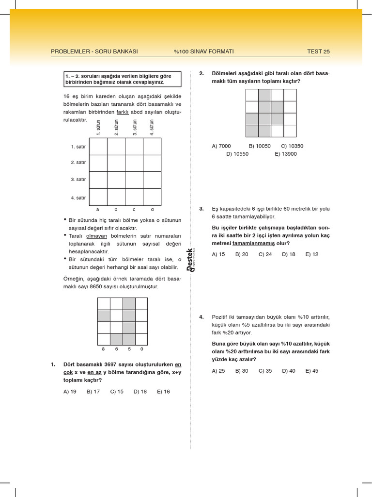Test 25 | PDF