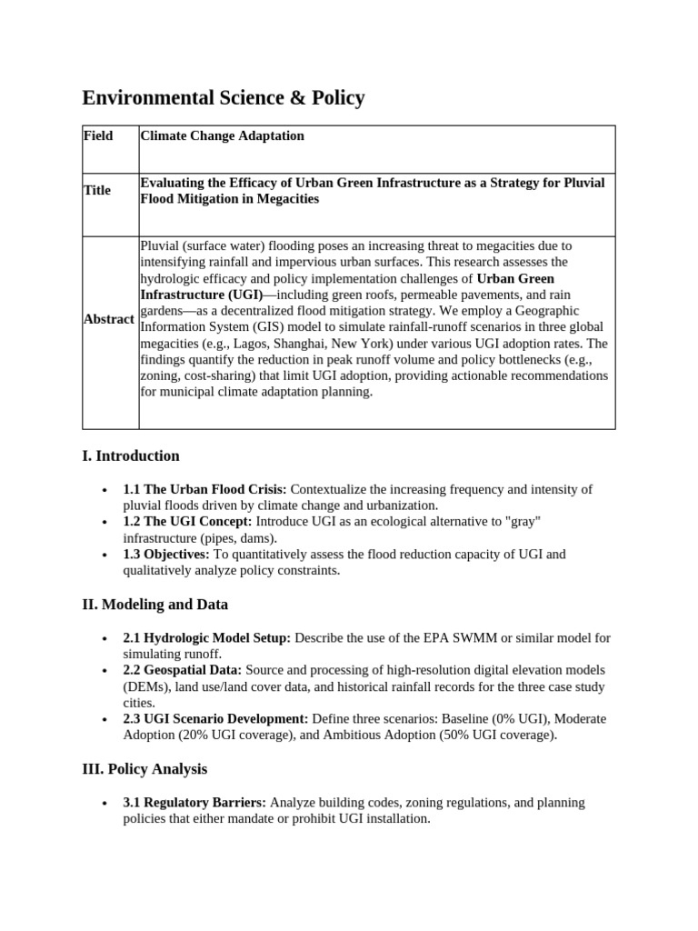 Environmental Science & Policy | PDF | Flood | Surface Runoff