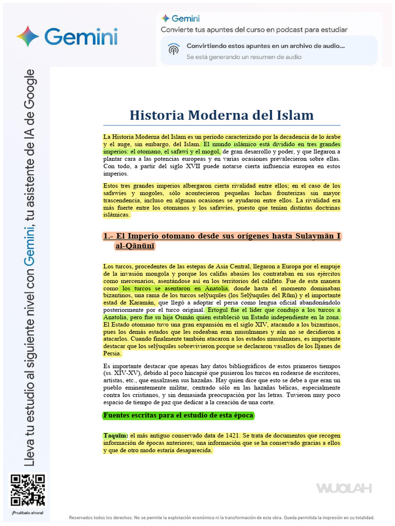 Historia del Imperio Otomano y su Influencia | PDF | imperio Otomano ...