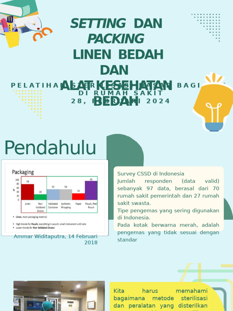 Setting Dan Packing Linen Bedah Dan Alkes Bedah (Nina Agustina) | PDF