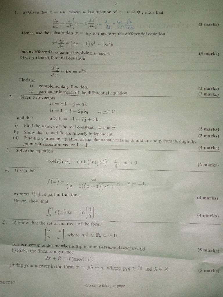 FMaths P2&P3 2025 | PDF