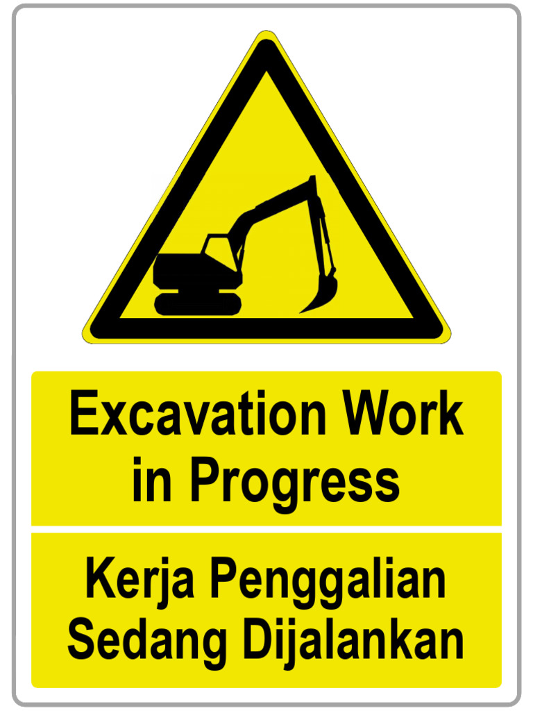 Excavation Work Signage | PDF