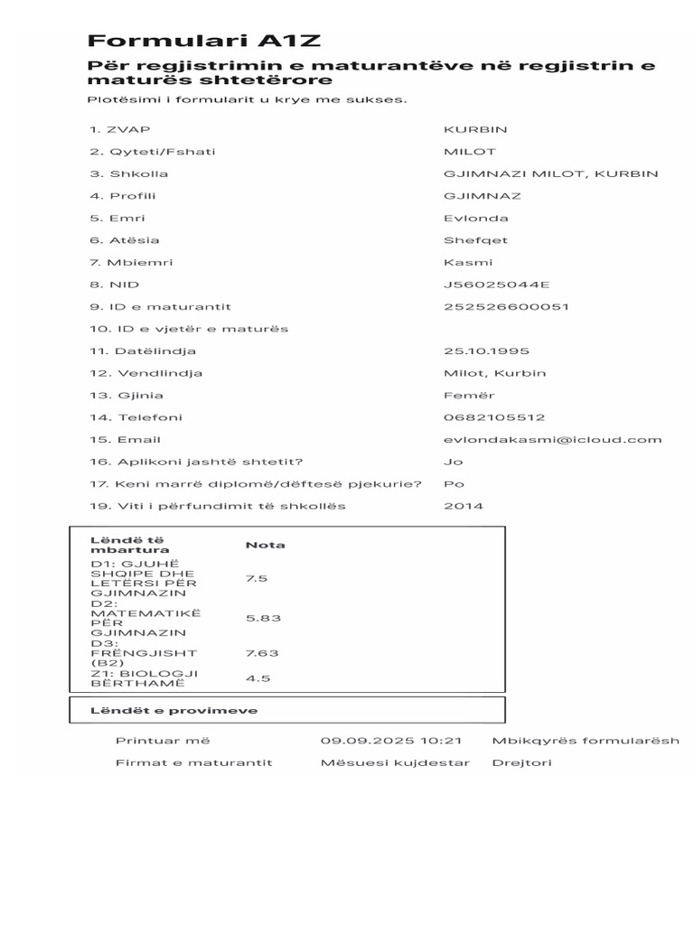 A1z Evlonda Kasmi | PDF