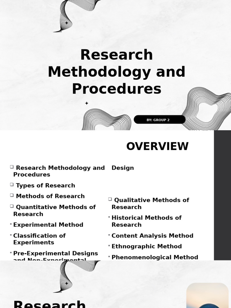 Research Methodology Overview and Types | PDF | Methodology ...