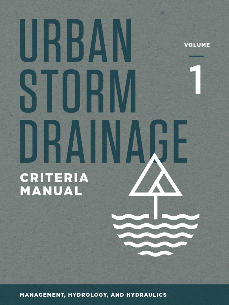 Urban Storm Drainage Criteria Manual | PDF | Surface Runoff | Stormwater