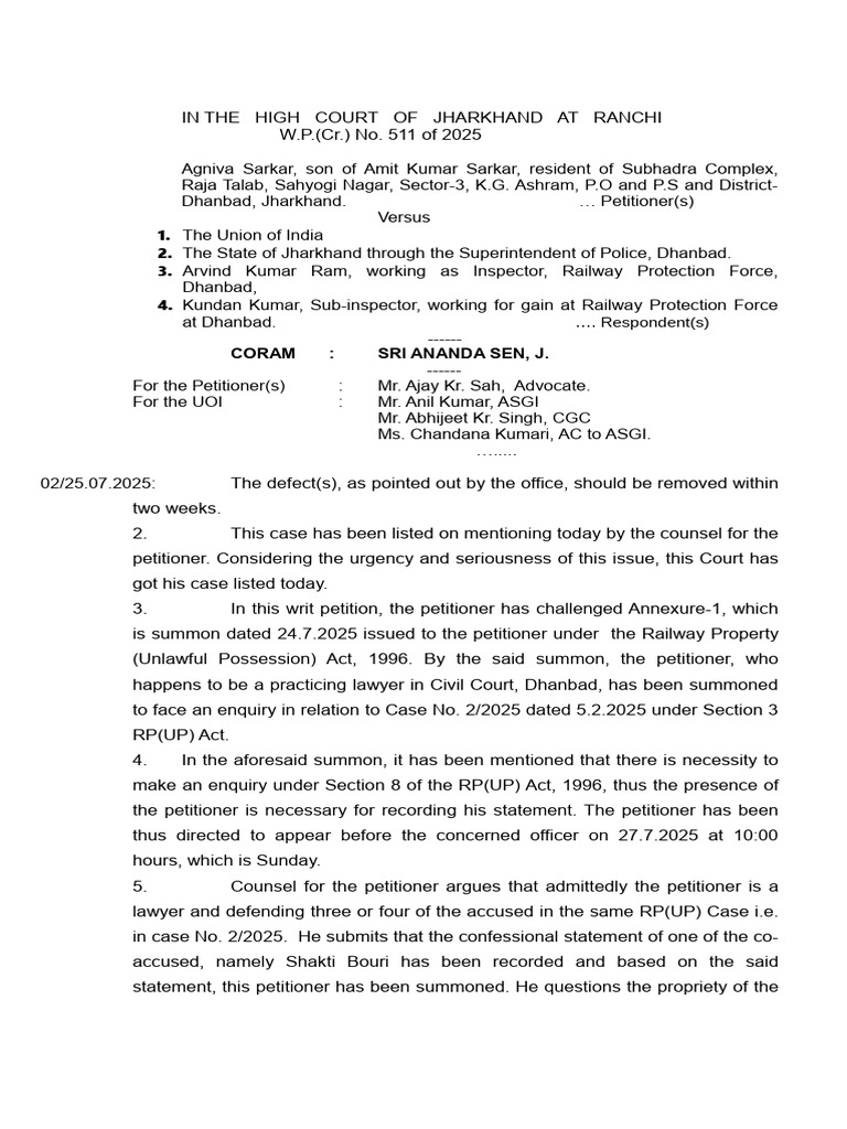 Consti CRL Privileged Communication JHR HC 2025 | PDF | Justice | Crime ...