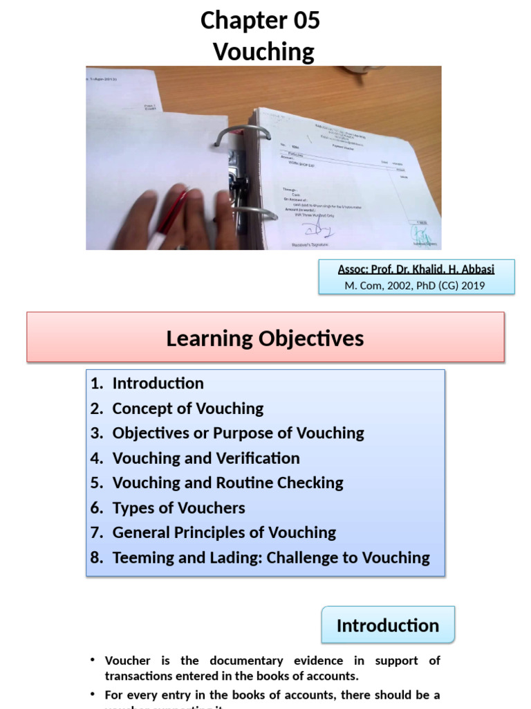 Understanding Vouching in Auditing | PDF | Audit | Voucher