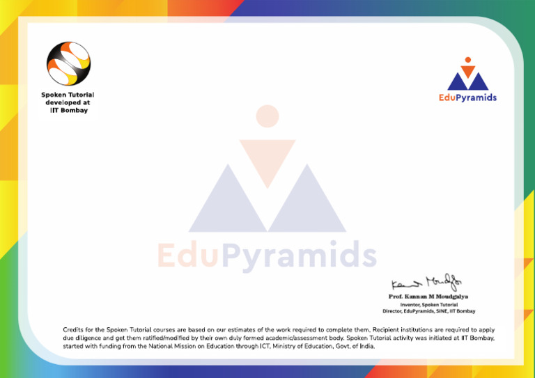 RDBMS PostgreSQL Training Certificate | PDF