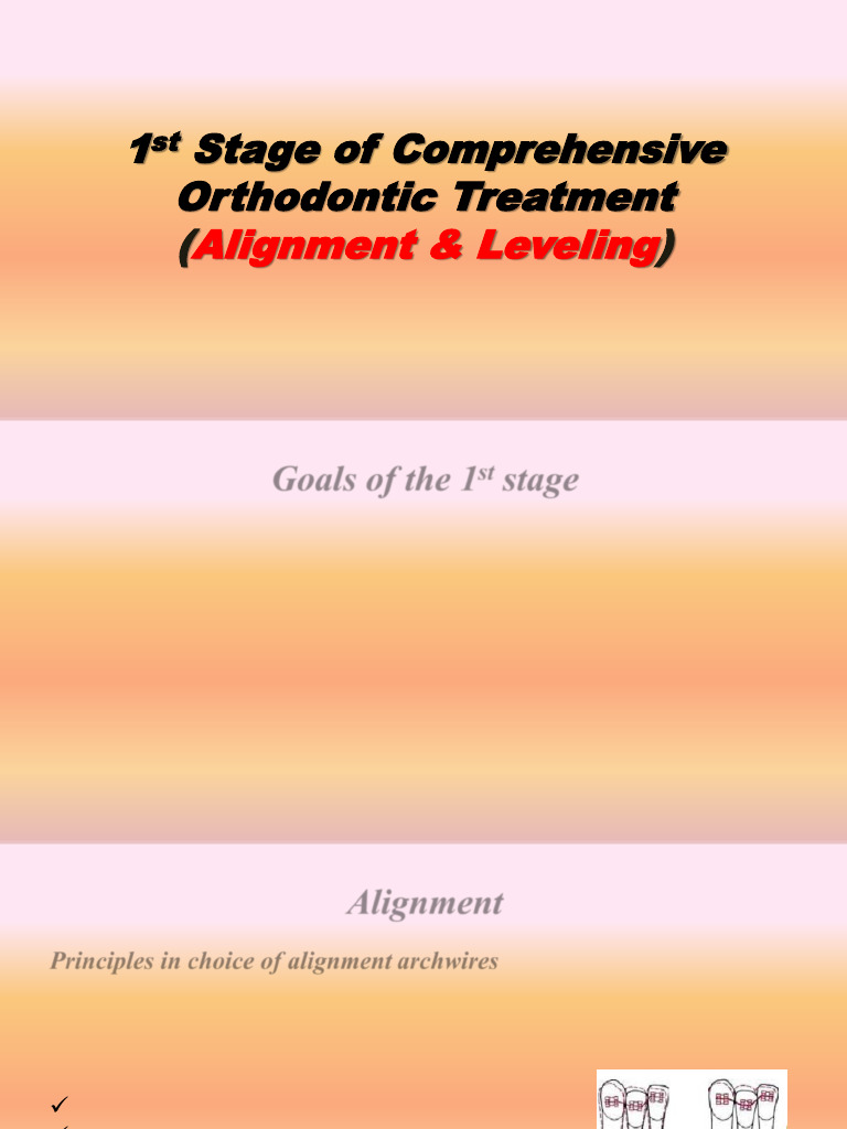 Orthodontic Treatment: Alignment Techniques | PDF | Orthodontics ...