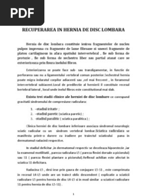 Hernia De Disc Lombara Referat Master 2012