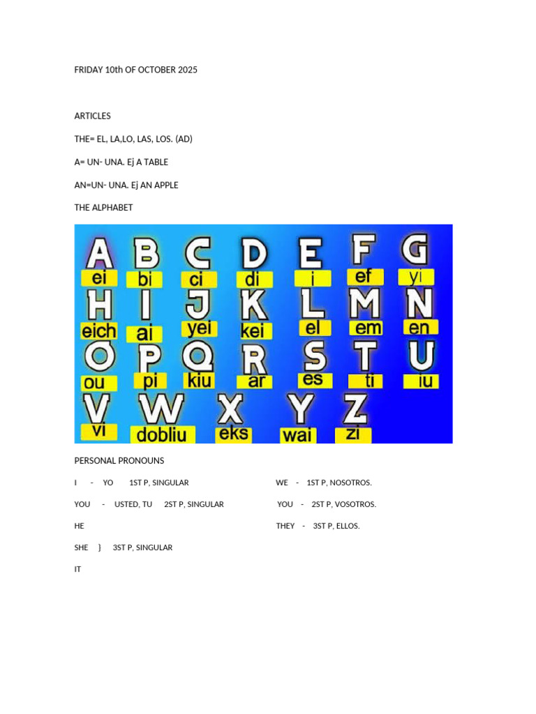 Spanish Grammar Basics Guide | PDF