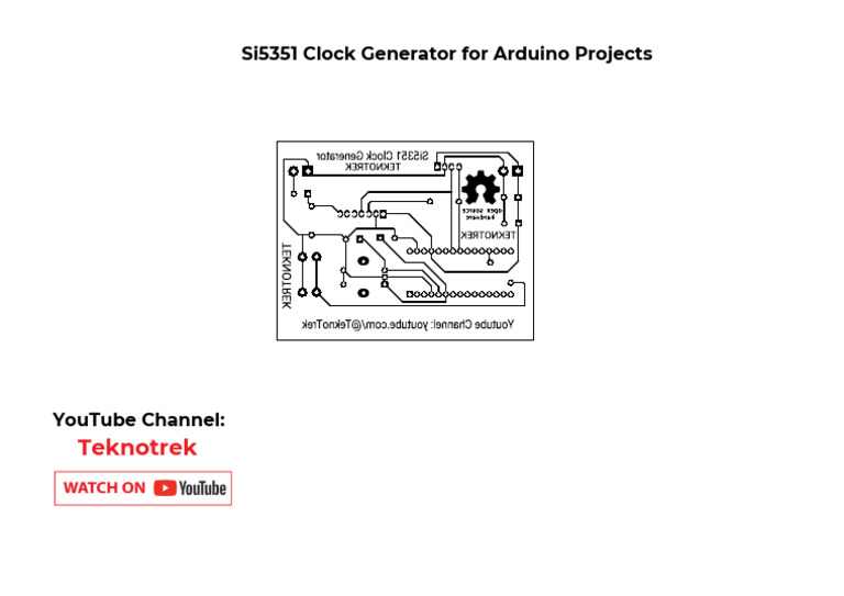 Si5351 Clock Generator Schematic | PDF