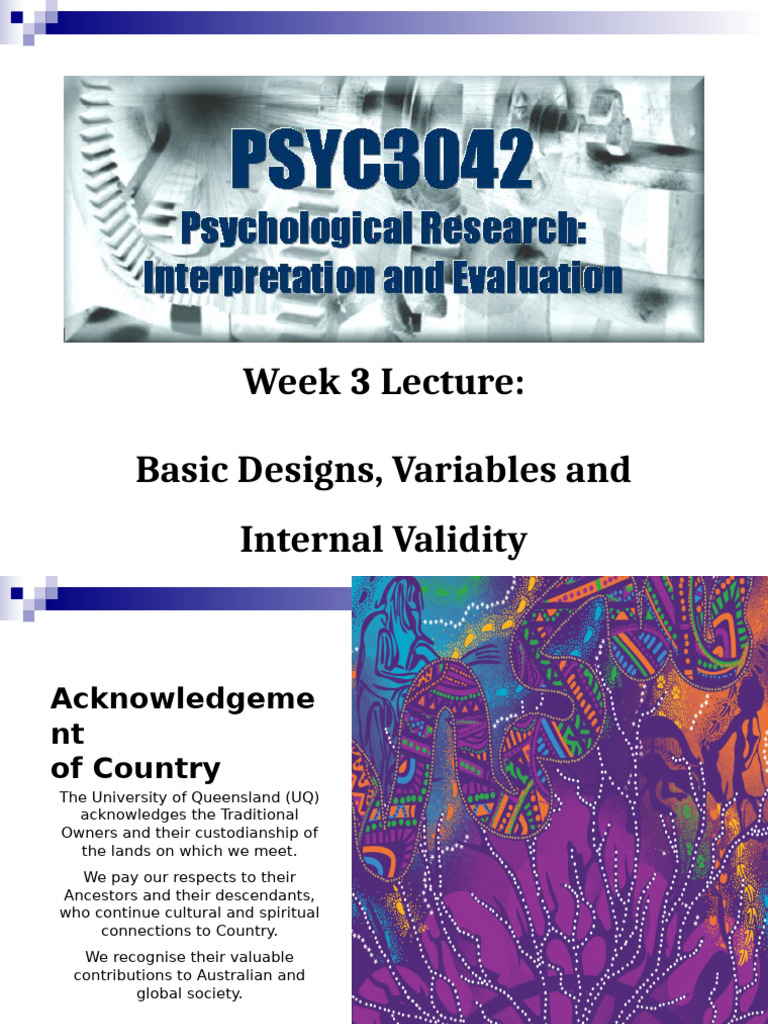 Understanding Research Designs and Validity | PDF | Validity ...