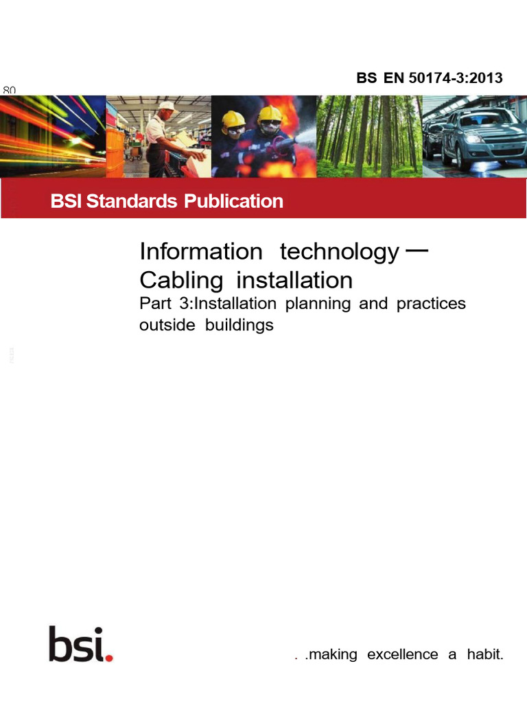 EN 50174-3:2013 Cabling Standards | PDF | Electrical Engineering ...
