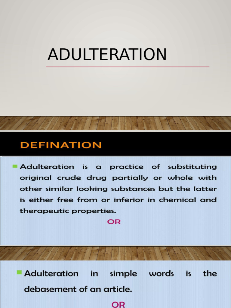 Adulteration | PDF