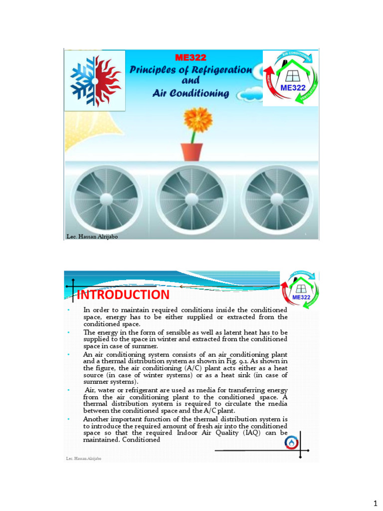 Air Conditioning Systems Overview | PDF | Air Conditioning | Thermostat