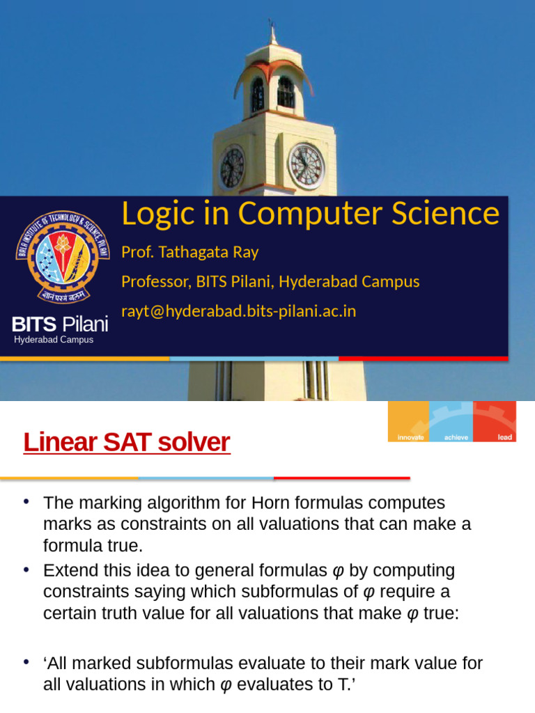 Linear SAT Solver for Horn Formulas | PDF