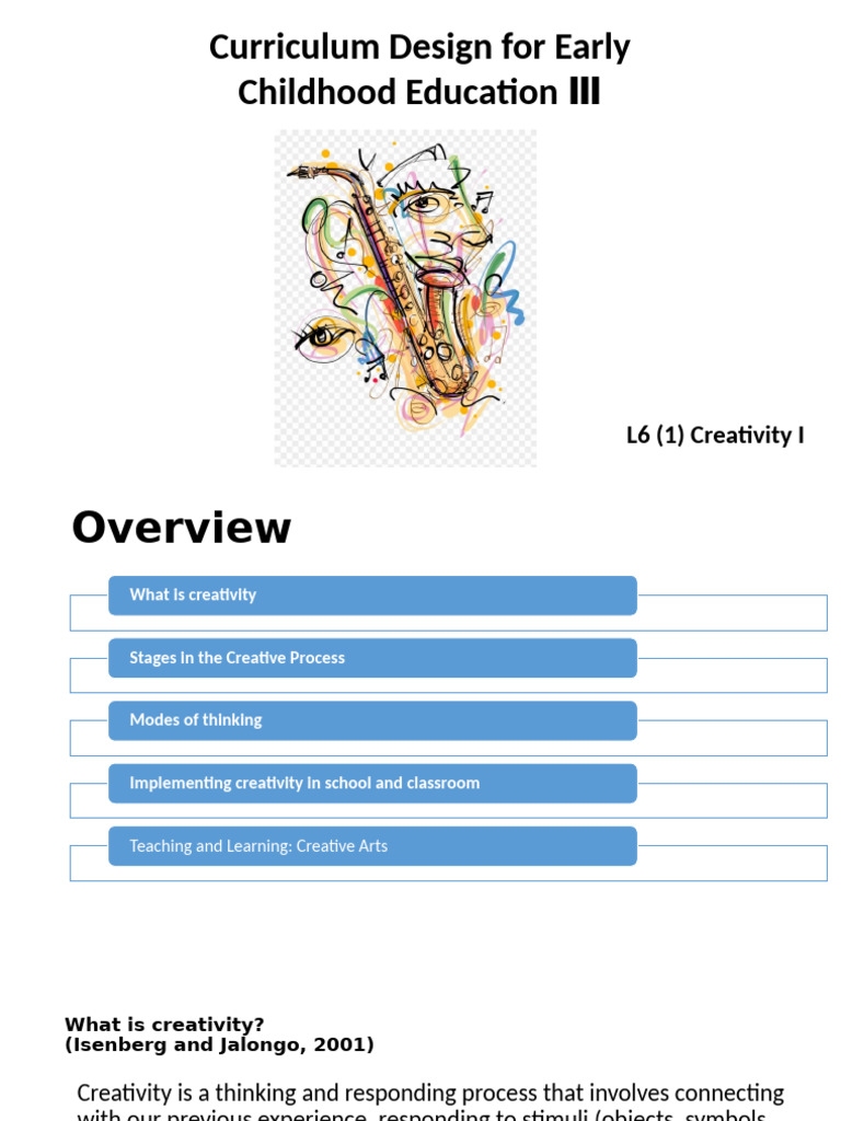L6 (1) Creative Arts 2 | PDF | Creativity | Thought