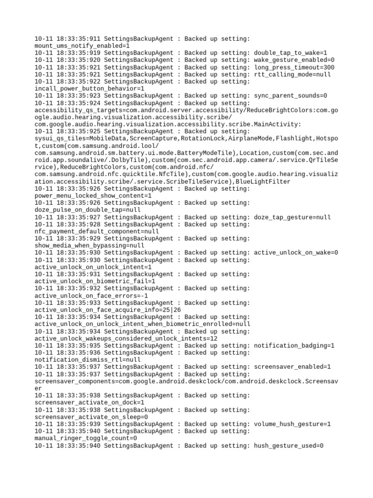 Settings Provider | PDF | System Software