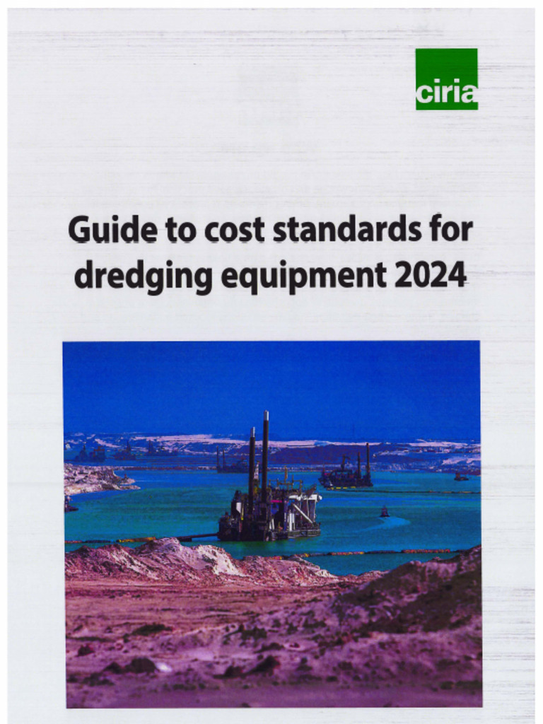 Ciria Cost Standards 2024 For Dredging Equipment (C818) - High LIghted ...