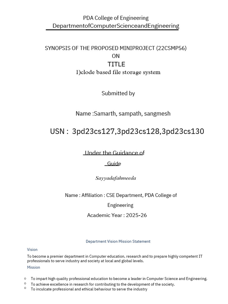 Mini Project Format - PDF - 20250923 - 141556 - 0000 | PDF