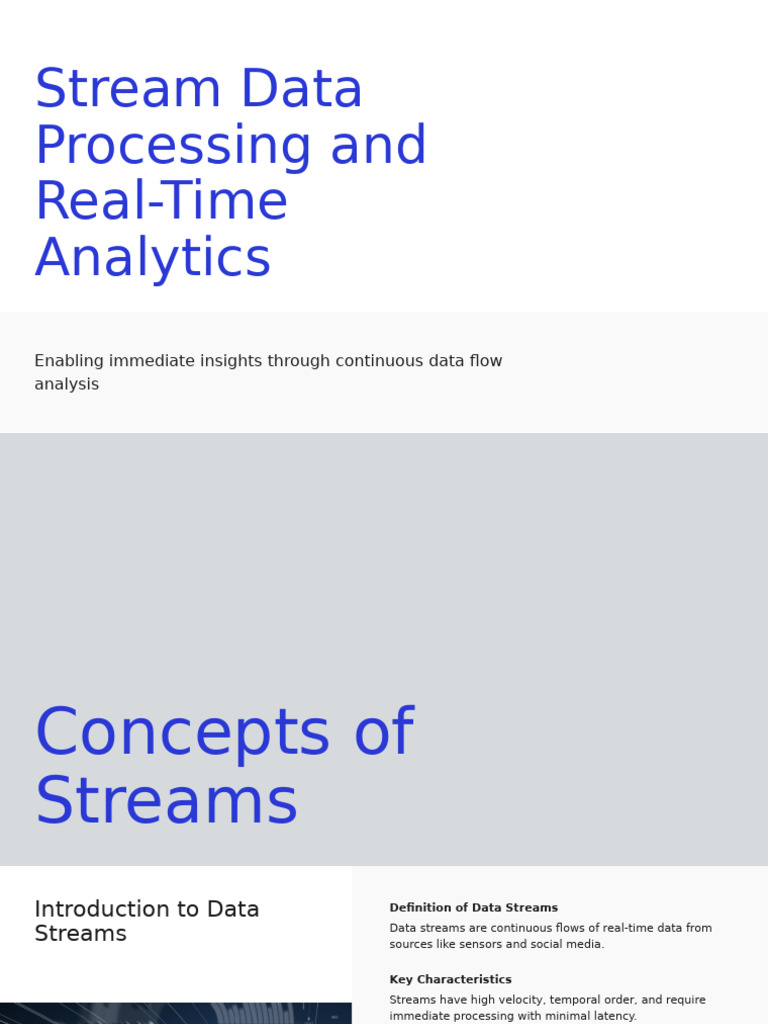 Real-Time Stream Data Processing Guide | PDF | Real Time Computing ...
