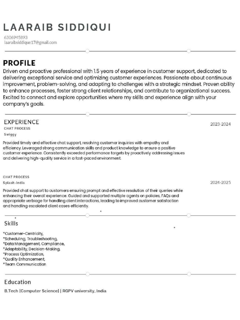 CS Resume | PDF