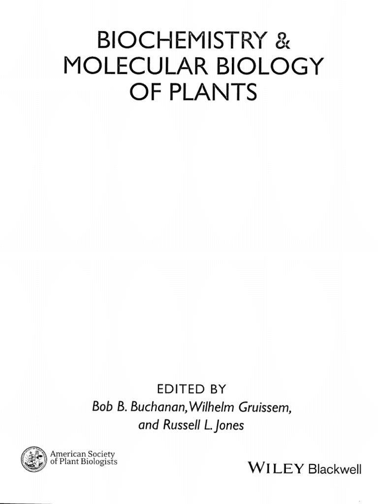 Plant Biochemistry and Molecular Biology | PDF | Cytoskeleton
