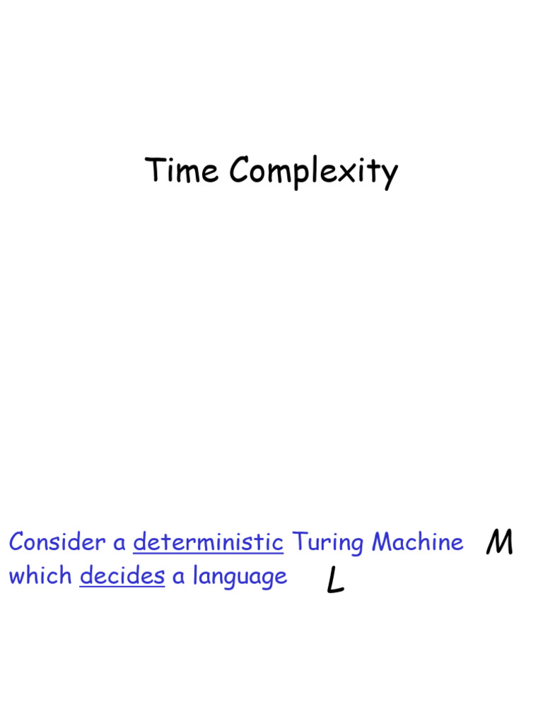Understanding Time Complexity in Turing Machines | PDF | Computational ...