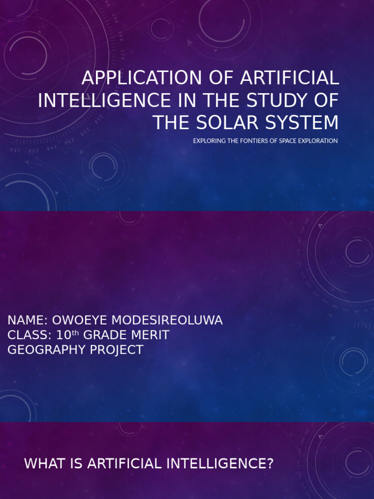 AI in Solar System Exploration | PDF